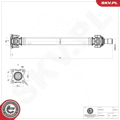 Kuva ESEN SKV 76SKV012 Vetoakseli Etuakseli BMW: X6