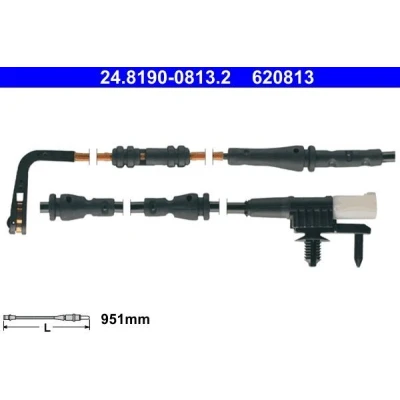 Kuva ATE 24.8190 0813.2 Jarrupalojen Kulumisen Ilmaisin LAND ROVER: Range Rover Sport, Discovery 5