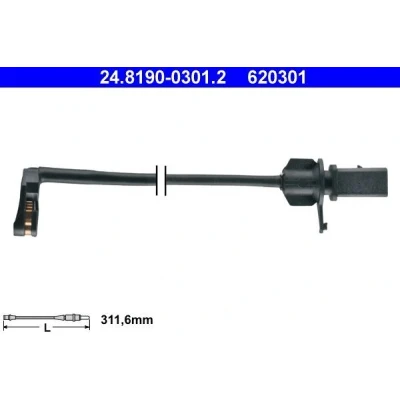 Kuva Kulumisenilmaisin, jarrupala, Etuakseli, vasen Audi A6 allroad c7, c7 avant, A7 sportback, A8 d4, Q5, Q5 van OE 4H0 615 121 E