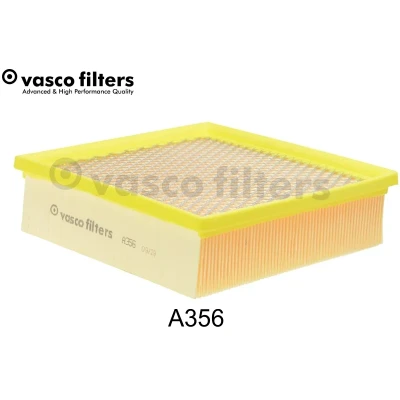 Kuva DAVID VASCO A356 Ilmansuodatin 58 200 209 suorakulmainen (rectangular) Suodatinpanos sisäänrakennetulla säleiköllä