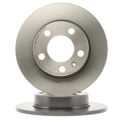 Kuva BREMBO COATED DISC LINE 08.7165.11 Jarrulevyt 230 9 5 täysi pinnoitettu Ruuveilla VOLKSWAGEN: T Cross, Golf 4 Variant, Bora Sedan, AUDI: A3 Hatchback