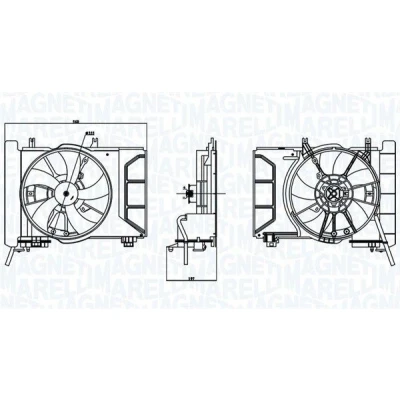 Kuva MAGNETI MARELLI 069422769010 Jäähdyttimen Tuuletin 355 12 70