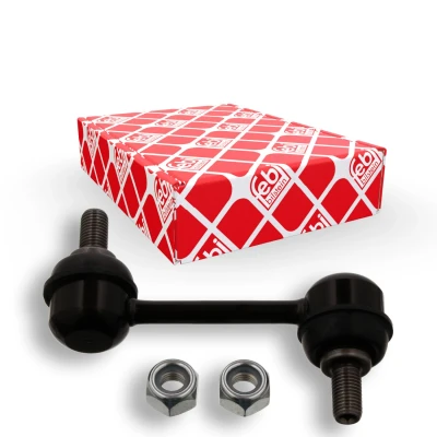 Kuva febi BILSTEIN 33914 Koiranluu Taka akseli, vasen, oikea 85 M10 x 1,25 Plus Itselukittuvalla mutterilla Teräs Hopea MAZDA: RX 8