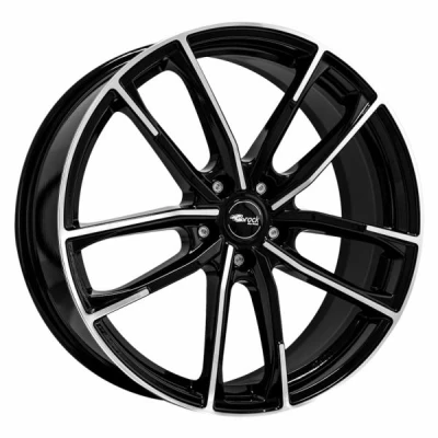 Kuva Brock B38 Black Full Polish 8x19 5/112 ET52 B66.7