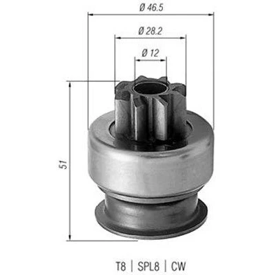 Kuva MAGNETI MARELLI 940113020176 Hammaspyörä, käynnistys