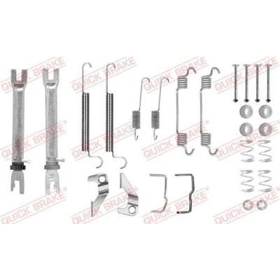 Kuva QUICK BRAKE 105 0766S Tarvikesarja Jarrukengät kaksimetallijousi OPEL: Astra H Hatchback, G CC, Sedan