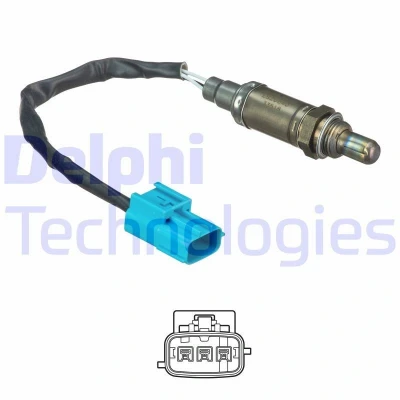 Kuva DELPHI ES20640 12B1 Lambda Anturi Sormisondi, Lämmitetty NISSAN: Almera Tino, 2 Limousine, Primera Sedan