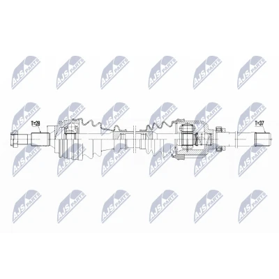 Kuva Vetoakseli, Etuakseli, oikea Citroën C4 grand picasso II, II OE 1610137080, 9677570880