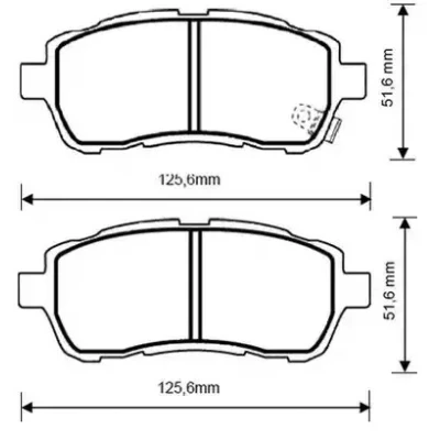 Kuva VAICO V25 1177 Jarrupalat Q+, original equipment manufacturer quality Etuakseli Ei kulumisenilmaisimelle FORD: FIESTA 6, 6 Van, 5 Van