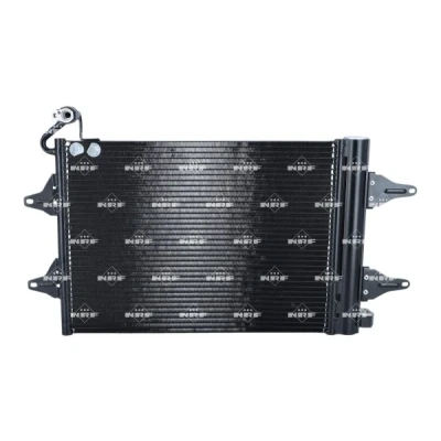 Kuva NRF 35480A Ilmastoinnin Lauhdutin Vedenerottimella, Tiivisterenkaalla 17mm Alumiini 470mm VOLKSWAGEN: Polo IV Hatchback, SKODA: Fabia 2