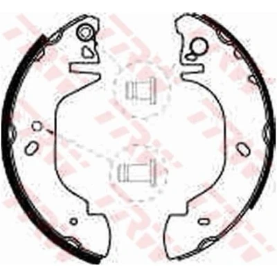 Kuva TRW GS8539 Jarrukengät 254 50 BENDIX FORD: Transit Mk3 Van, Mk4 Van