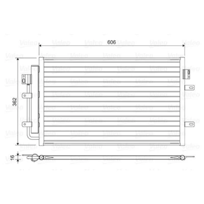 Kuva VALEO 822551 Ilmastoinnin Lauhdutin Vedenerottimella Alumiini 362