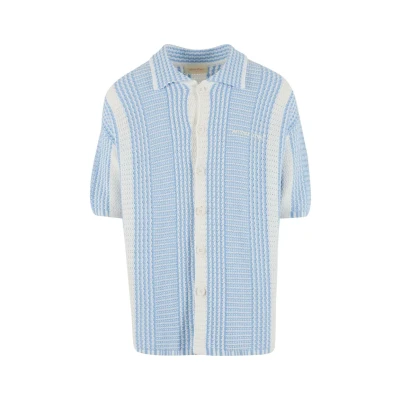 Kuva Another Cotton Lab Oversized Mesh Knit Summer Paita sininen