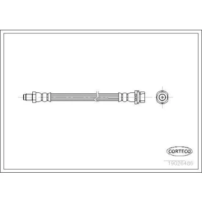 Kuva CORTECO 19026486 Jarruletku Taka akseli 160 FORD: Focus Mk1 Farmari, MONDEO 3 Stufenheck, Hatchback