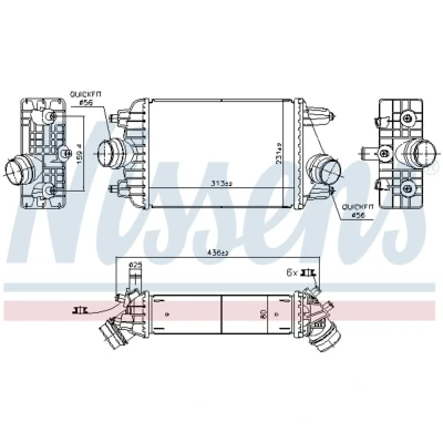 Kuva Välijäähdytin, Oikea PORSCHE 911, 911 Cabriolet OE 99111064072, 99111064073