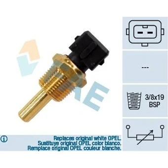 Kuva EPS 1.830.144 Öljyn Lämpötila Anturi 3/8 GAS Made in Italy OE Equivalent