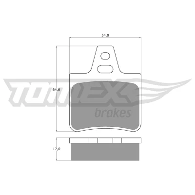 Kuva TOMEX brakes TX 12 07 Jarrupalat Taka akseli