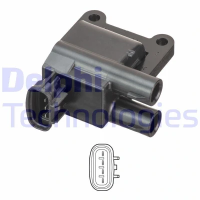 Kuva DELPHI GN10981 12B1 Sytytyspuola 4 12 TOYOTA: Corolla VIII FX Hatchback, Farmari, Sedan