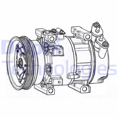 Kuva DELPHI CS20533 Ilmastoinnin Kompressori 7V16 PAG 46