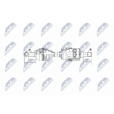 Kuva NTY NPW FR 053 Vetoakseli Etuakseli FORD: Transit Connect Mk1 Van