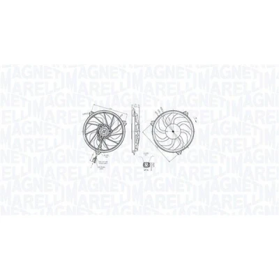 Kuva MAGNETI MARELLI 069422865010 Jäähdyttimen Tuuletin 3925 12 192 PEUGEOT: 206 Hatchback