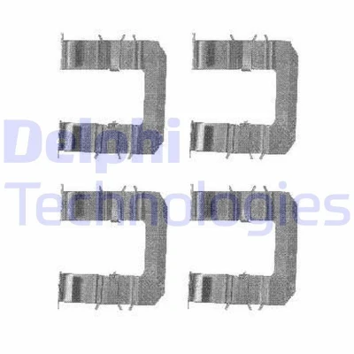 Kuva DELPHI LX0483 Tarvikesarja, Jarrupala FIAT: Punto II Hatchback