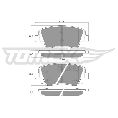 Kuva TOMEX brakes TX 52 68 ABS Anturi Taka akseli aktiivisensori 82mm JEEP: Compass, Cherokee IV, DODGE: Nitro SUV