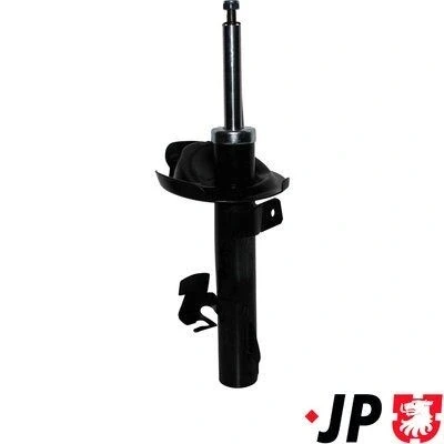 Kuva JP GROUP 3842100880 Iskunvaimentimet Etuakseli, oikea Kaasupaine Kaksiputki Joustintuki Tappi ylhäällä MAZDA: 3 Hatchback, 5, Sedan