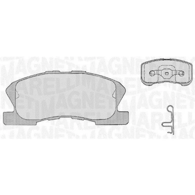 Kuva MAGNETI MARELLI 363916060209 Jarrupalat kulumisvaroitinkoskettimella