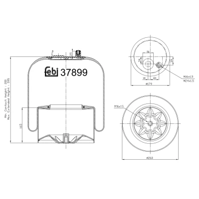 Kuva FEBI BILSTEIN 37899 Metallipalje, ilmajousitus