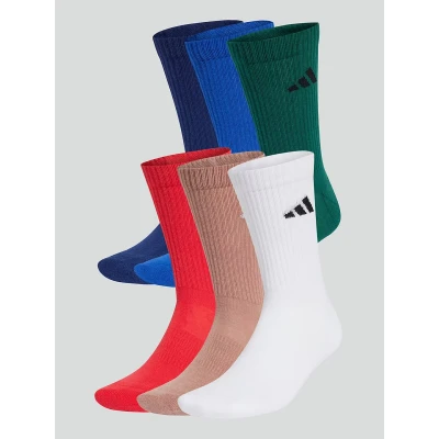Kuva adidas Performance Cushioned Unisex 6 PACK Urheilusukat, Koko: 43 45, Team royal blue/dark blue/warm clay/pure ruby