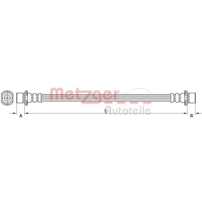 Kuva METZGER 4111560 Jarruletku Taka akseli, vasen, oikea 226