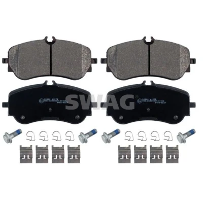 Kuva SWAG 33 10 2612 Jarrupalat Taka akseli Kulumisenilmaisemelle Kiinnitysmateriaalilla VOLKSWAGEN: Crafter Van, Amarok Pick up