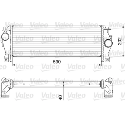 Kuva VALEO 818340 Välijäähdytin ilman EGR venttiiliä LAND ROVER: Defender Pick up, SUV