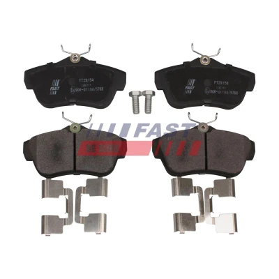 Kuva FAST FT29570 Jarrupalat Etuakseli Ei kulumisenilmaisimelle FORD: Focus 3, KUGA 2, VOLVO: V50, V40 Hatchback, S40 II, MAZDA: 3 Hatchback