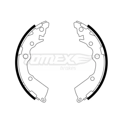 Kuva TOMEX brakes TX 23 18 Jarrukengät Taka akseli 180 27 KIA: Picanto II