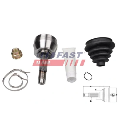 Kuva Nivelsarja, vetoakseli, Etuakseli, Pyörän puoli FIAT PALIO, PALIO Weekend, STRADA Pick up OE 46307406