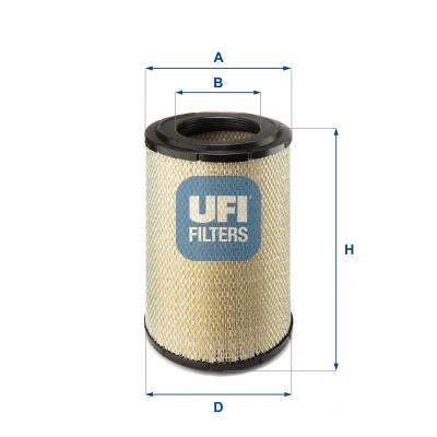 Kuva UFI 27.B53.00 Ilmansuodatin 316mm 145mm Suodatinpanos