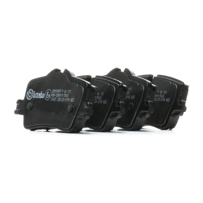 Kuva BREMBO P 06 113 Jarrupalat Kulumisenilmaisemelle Jarrusatulan ruuveilla, Huudonvaimennuspellillä Tarvikkeilla BMW: 3 Sedan, Touring