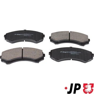 Kuva JP GROUP 3963600310 Jarrupalat Etuakseli akustisella kulumavaroittimella MITSUBISHI: PAJERO 4, 3, Grandis