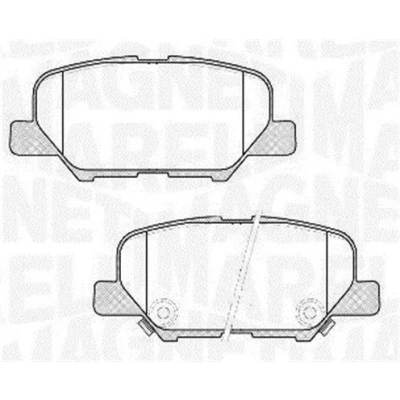 Kuva MAGNETI MARELLI 363916060678 Jarrupalat akustisella kulumavaroittimella MITSUBISHI: OUTLANDER 3, ASX SUV, TOYOTA: RAV4 III IV SUV