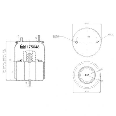 Kuva FEBI BILSTEIN 175648 Metallipalje, ilmajousitus