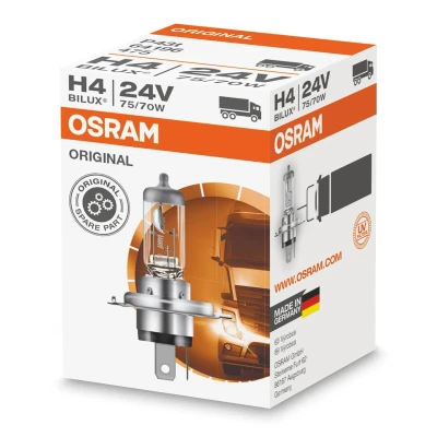 Kuva OSRAM 64196 Polttimo, kaukovalo H4 24V 75/70W 3200K Halogeeni VOLVO: FM 7, IVECO: DAILY 2 Pritsche/Fahrgestell