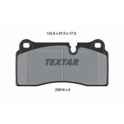 Kuva TEXTAR 2581401 Jarrupalat Kulumisenilmaisemelle BMW: 2 Coupe