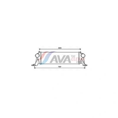 Kuva Välijäähdytin iveco OE 5801255907, 5801526777, 5802036825
