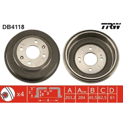 Kuva TRW DB4118 Jarrurumpu