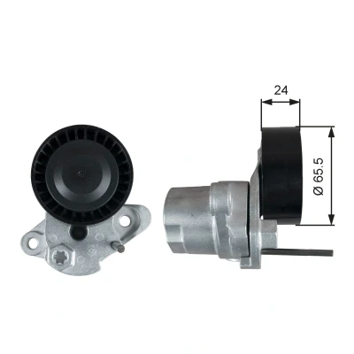 Kuva GATES T39387 Kiristysrulla BOOST DN CVT Belt SKODA: Octavia 3 Combi, VOLKSWAGEN: Polo V Hatchback, SEAT: Ibiza 4 ST