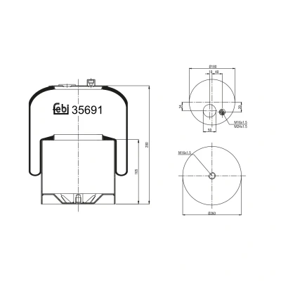 Kuva FEBI BILSTEIN 35691 Metallipalje, ilmajousitus
