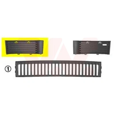 Kuva VAN WEZEL 7625592 Puskurin Ritilä Eteen, oikea SKODA: Fabia 1 Combi, I Hatchback