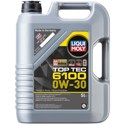 Kuva Liqui Moly Top Tec 6100 0W 30 5l Moottoriöljy 20779 BMW: 5 Sedan, Touring, 1 Hatchback, TOYOTA: Avensis III Farmari, Yaris Hatchback